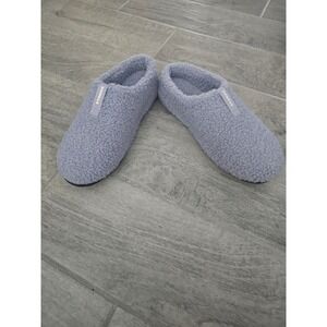 Bombas Sunday Sherpa Slippers Nimbus Gray Fleece Slip On House Shoes Size 8.5/9